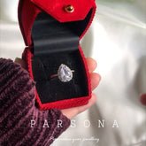 Almond Engagement Ring